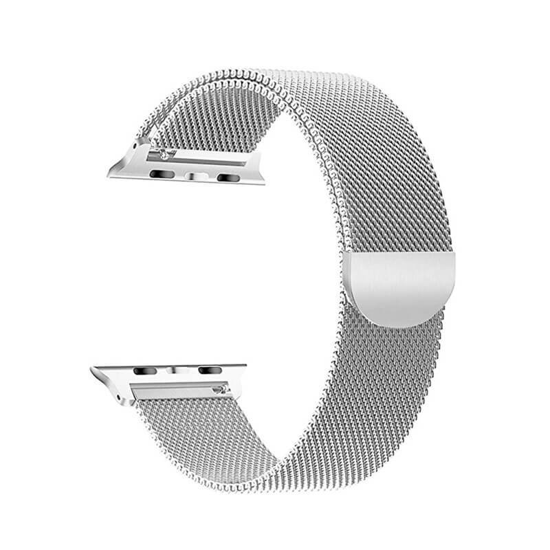 Geschikte Apple Watch roestvrijstalen magnetische metalen ronde band - Aolon